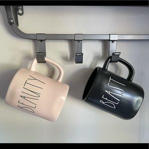 Rae Dunn Beauty & Beast Mug Set